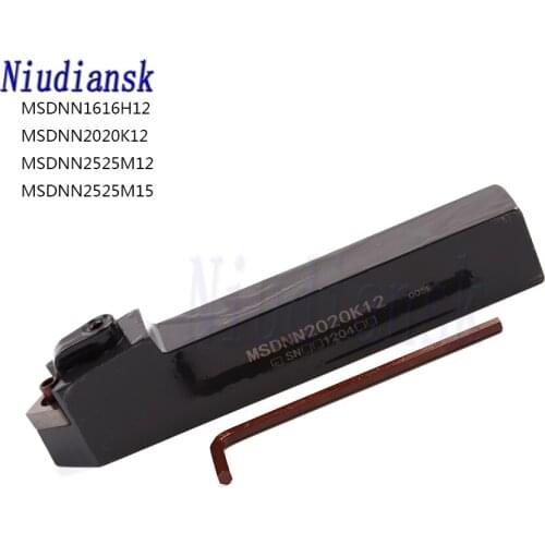 1pc MSDNN1616H12 MSDNN2020K12 MSDNN2525M12 MSDNN2525M15 External Turning Tool Holder Use For SNMG Insert MSDNN CNC Lathe Cutting