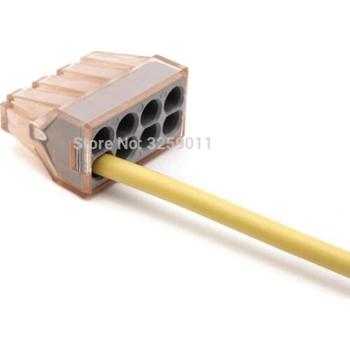 1PCS Push in Wire wiring Connector For Junction Boxes 8pin conductor terminal block PCT-608/773-608 16-12 AWG