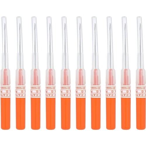 10/25/50pcs 14G 16G 18G 20G 22G Tattoo Piercing Needles Surgical Steel Catheter Body Piercing Needles Sterilized Tattoo Needles