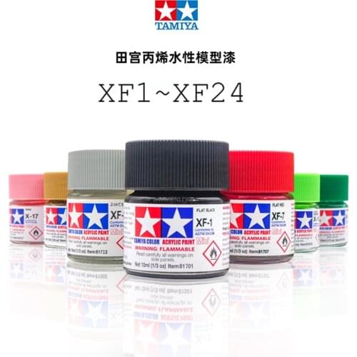 10ml Tamiya model special paint [acrylic water-based] Matte Colors Painting For Assembly Model XF1~XF24 (3)