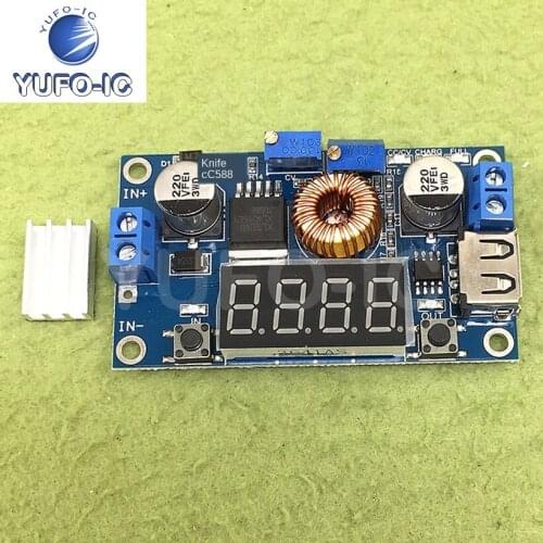 3pcs 5A Constant Voltage Current Voltage Reduction Power Supply Module Voltage Current Display Led Drive Lithium Battery Charge