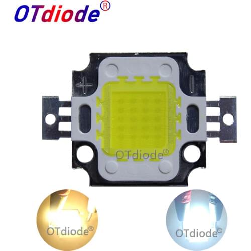 5PCS 20W 12V LED Chip Diode Cool Warm White 2000LM input 12V-15V 1500mA SMD LED Light Parts For 12V battery Car Light