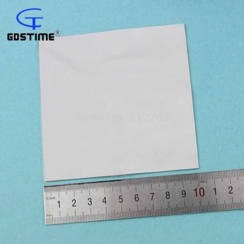 50Pcs Gdstime 100x100x1.5mm White Conduction Heatsink Thermal Compounds Thermal Pads Pad