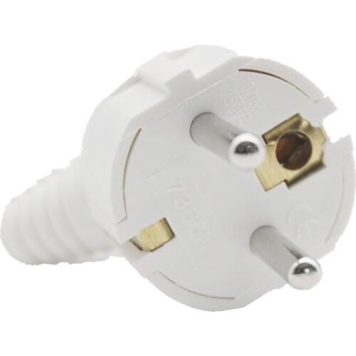 AC Power Adapter Socket 16A 250V Connector Cable Electrical Plug White Black Male Converter Adaptor Detachable Plug AC Power Ad