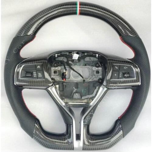 Promotion 100% Real Carbon Fiber Steering Wheel For Maserati Ghibli