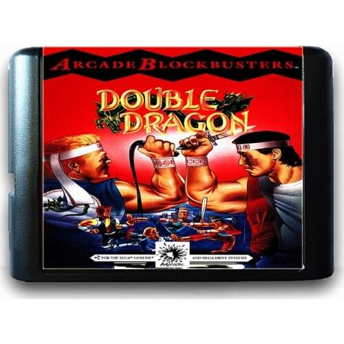 Arcade Blockbusters Double Dragon for 16 bit Sega MD Game Card for Mega Drive for Genesis Video Game Console PAL USA JAP