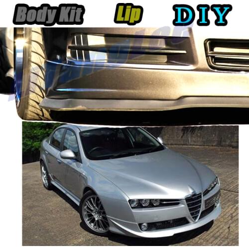 Car Bumper Lip Front Spoiler Skirt Deflector For Alfa Romeo 159 AR 2005~2015 Tune Car Modification Modified Body Kit Lips