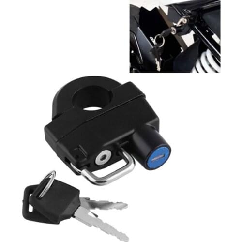 Black Motorcycle Helmet Lock Cover Lock Electric Door Oil Cap Durable Security Portable Anti-Theft Front Lock