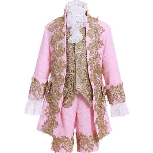 Cosplaydiy 18th Century England Kids Pink Outfit Rococo Marie Antoinette Ball Gown Baroque Suit Custom Made L320