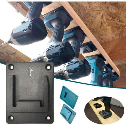 Battery Storage Holder Power Tool 18V Battery Wall Mount Bracket Cordless Drill Battery Holder Electric Too for Makita/Bosch 18V