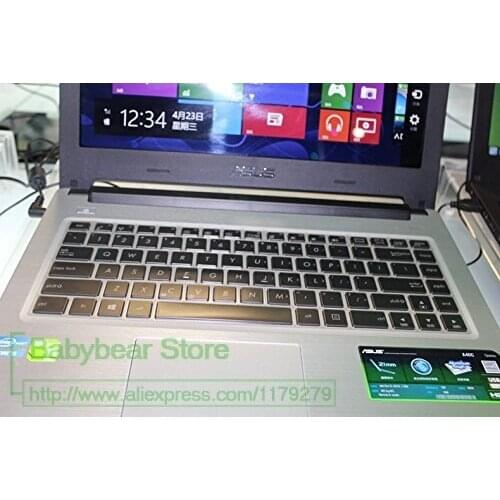 For Asus F401 F401A F402 F450 F450V F455LD S46C S46E S400 S451 X451C X455 X455LD X403M 14 inch TPU Keyboard Cover Protector