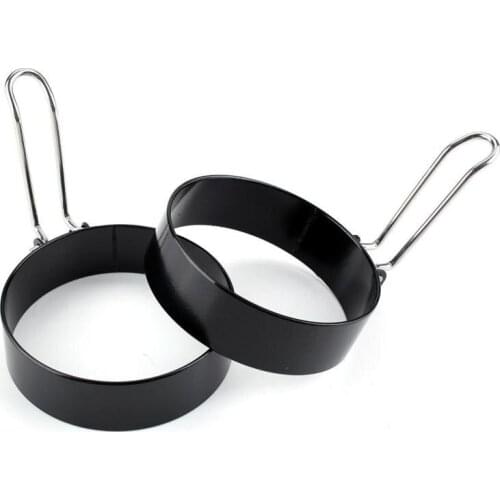 Stainless Steel Fried Egg Shaper Pancake Mould With Fixing Clip Omelette Mold Frying Egg Cooking Tools Kitchen Accessories 1 Pc