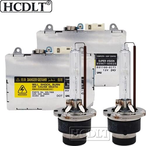 HCDLT 2020 NEW Super Bright D2S D4S Xenon HID Kit 35W 5500K HID Bulb Lamp OEM 8596750020 Ballast Xenon D2S D4S Car Headlight Kit