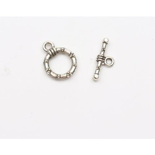 10pcs Antique Silver Ring Hollow Shape Metal Clasps Hook Connector For Jewelry Making Necklace Chains Hand Made DIY Accessories