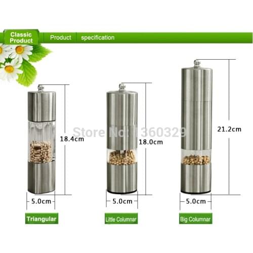 Cooking Tools Large-Sized Salt Pepper Grinder Spice Shaker Condimentos Temperos Galheteiro Cruet Kitchen Accessory Churrasco