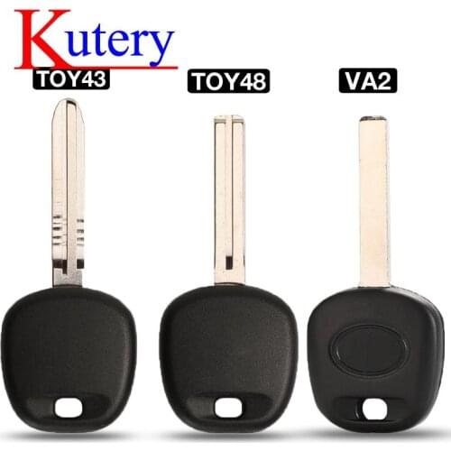 Kutery 10PCS Replace Remote Transponder Ignition Car Key For Toyota Tacoma RAV4 PRADO Camry With TOY48 / Toy43/VA2 Blade No Chip