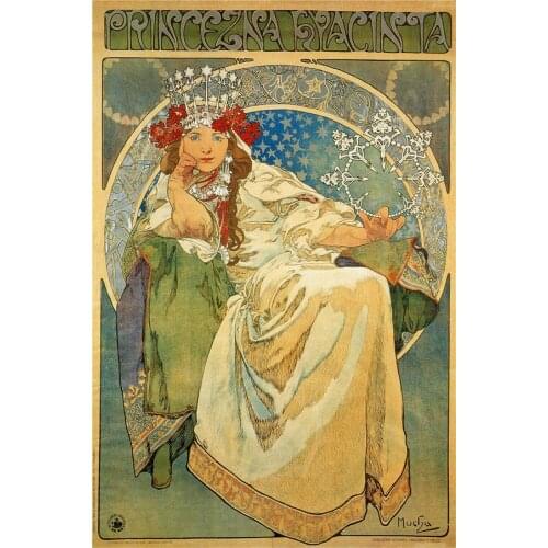 Alphonse Mucha Best Picture Poster Custom Canvas Poster Art Home Decoration Cloth Fabric Wall Poster Print Silk Fabric