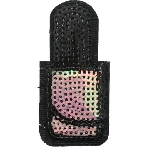 Small Colored Polish Bottle Patches for Clothes Iron on Sequined Patch Paste Sewing DIY Decoration Embroidery Appliques 20PCS