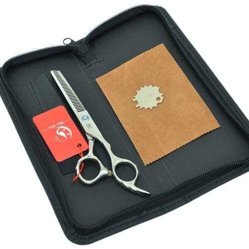 Meisha 6.0 Inch JP440C Hairdressing Thinning Scissors Double Side Teeth Thinning Shears Hair Trimming Tijeras with Case A0090A