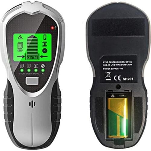 Wall Scanner Detector With Battery 4 In 1 Stud Sensor Center Finders For Studs Deep Metal And AC Wires Detection