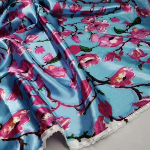 New Satin Material Diy Doll Tissue Craft Glossy Polyester Charmeuse Fabric Pattern