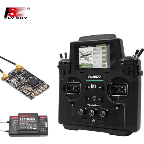Original Flysky Paladin PL18 2.4G 18CH Radio Transmitter with FS-FTr10 FTr16S Receiver HVGA 3.5 Inch TFT Touching Screen
