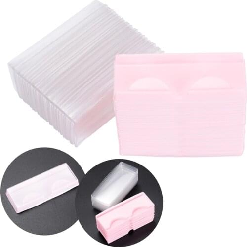 25pcs/50pcs Plastic False Eyelashes Empty Eyelashes Storage Cases Container Cosmetic for Fake Lashes