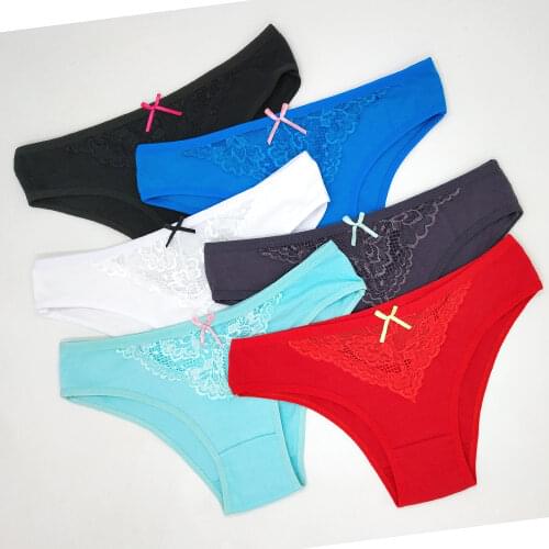 Transparent Women Lingerie Sexy Bragas Mujer Culotte Femme Ladies Underwear Woman Panties Cotton Briefs Intimates Female Pack 12