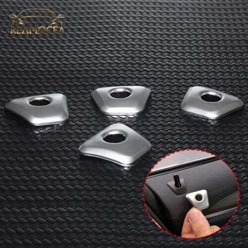 Reamocea 4Pcs ABS Door Lock Pin Knob Decor Trim Grommet Ferrule Trim Fit for BMW 5 Series 525Li 528Li 530Li 540Li 2018 2019
