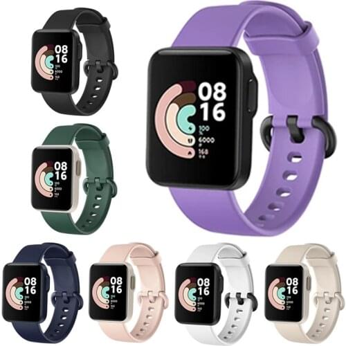 Multi Color Rubber Watchband For Xiaomi Mi Watch Lite Soft Silicone Sport Strap Band For Redmi Watch Replacement Bracelet Strap