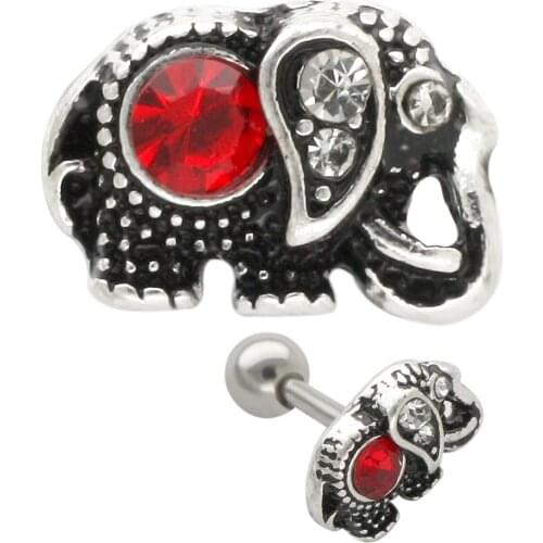 JHJT Cartilage Earring Stud 16G Cartilage Nail 316L Stainless Steel Helix Tragus Earring Studs Body Piercing Jewelry