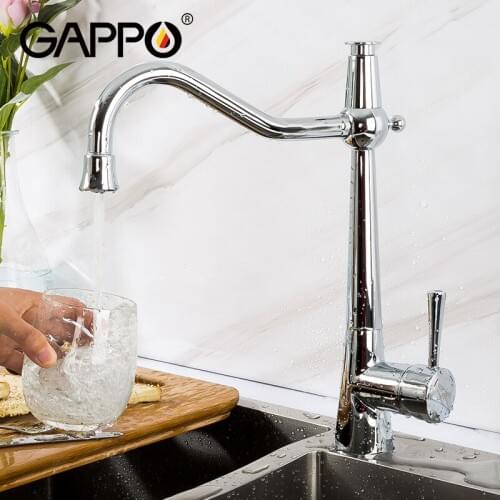 GAPPO Kitchen Faucet Chrome Brass Water Taps Filter Faucets Mixer Rotatable Kitchen Water Purifier Mixers Drinking Water Faucet