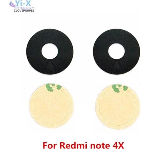 50pcs/Lot Rear Back Camera Glass Lens for Xiaomi Redmi Note 4x Note4x with Sticker