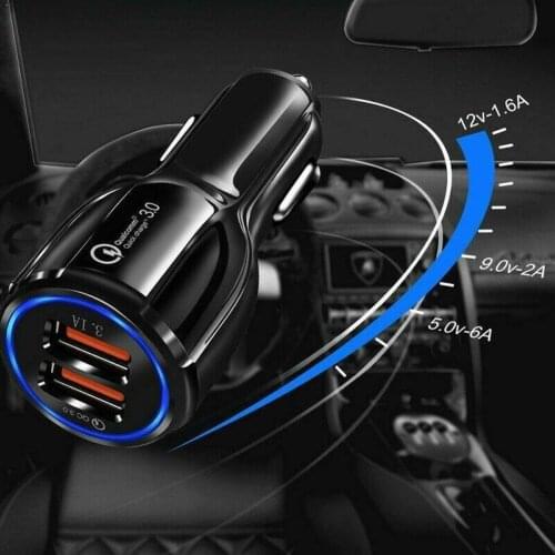 Universal Car Charger For Phone Quick Charge 3.0 Fast iPhone For Samsung Pro car USB S9 Charging Phone Port in Charger S10 M9M3
