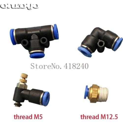 Embroidery Machine Fittings Sequin Gold Pieces Embroidery three-way Joint Chip Embroidered 6MM Steam Valve Joint 6MM Adjustable