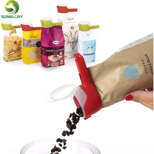 Seal Pour Food Storage Bag Clip Snack Sealing Clip Fresh Keeping Sealer Clamp Plastic Helper Food Saver Travel Kitchen Gadgets