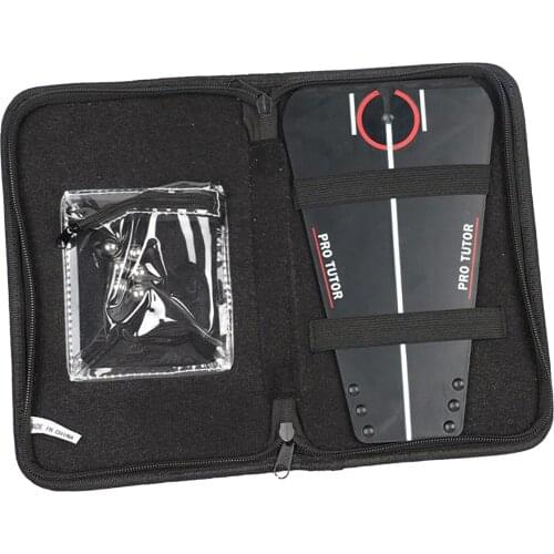 Golf Alignment Putting Mirror - Portable Putt Training Aid Putting Alignment Tool Putt Swing Trainer with Carry Bag