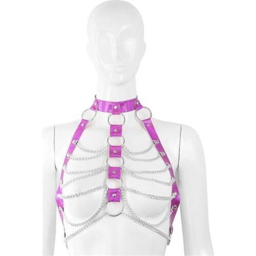 Iron Chain Leather Clothes Clothes Sex Toys Adjustable Clothing Accessories Stage Performance