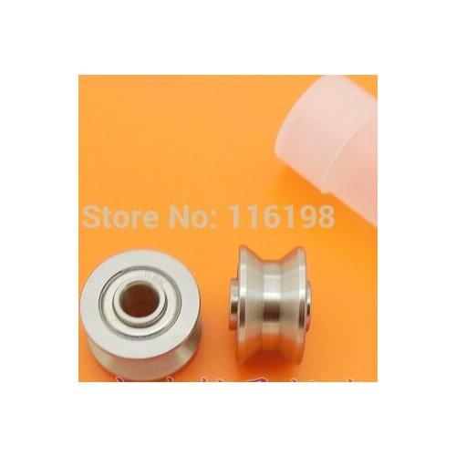 10pcs TU16 T16 U16 T16.5 ABEC5 6mm pulley bearings 5x16.5x9x11mm U groove roller wheel ball bearing T-U-16