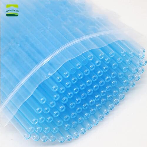 100PCS Rabbit Plastic Insemination Tube Artificial Insemination Rabbit Insemination Needle Sleeve Insemination Gun Jacket NEW