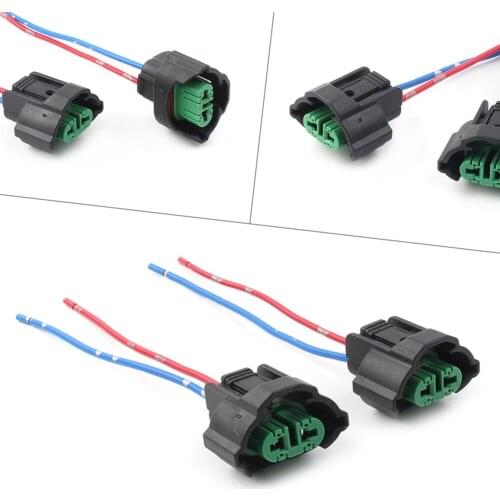 2Pcs Wire Pigtail Female C H11 Two Harness Fog Light Bulb Repair Socket Plug Lamp Fit