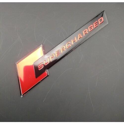 3D Metal Racer SuperCHARGED Car Shape Badge Sticker for Chery EMGRAND Geely Vision SC7 MK CK Cross Gleagle SC7 Englon SC3 SC5