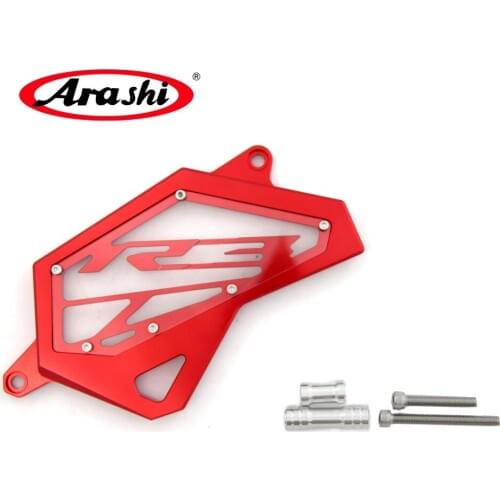 Arashi For YAMAHA YZF R3 / R25 2014-2016 Front Sprocket Guard Chain Cover Left Side Engine Protector YZF-R3 2014 2015 2016