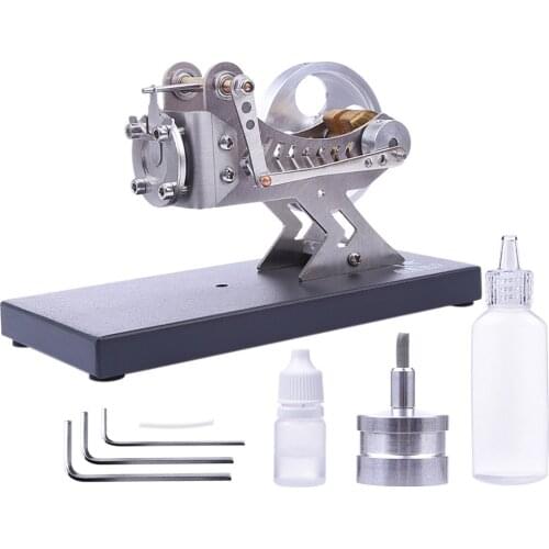 All-metal Vacuum Stirling Engine DIY Hot Gas Turbine Stem Steam Engine Model Set Early Learning Model Toys For Children