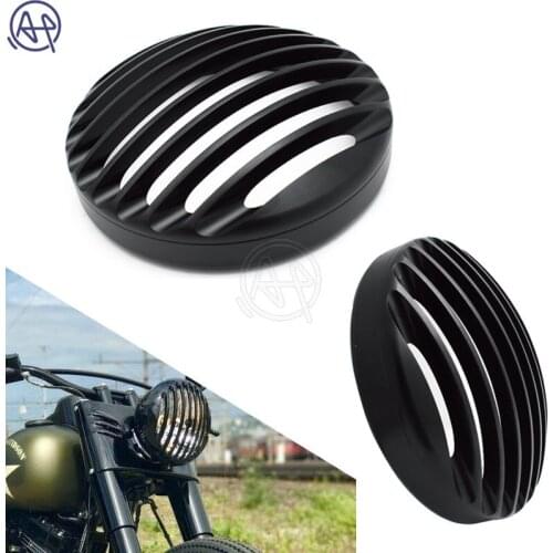 For Harley Sportster XL 883 Iron 1200 04-14 Custom XL1200C 1200 Motorcycle 5 3/4" CNC Headlight Grill Cover