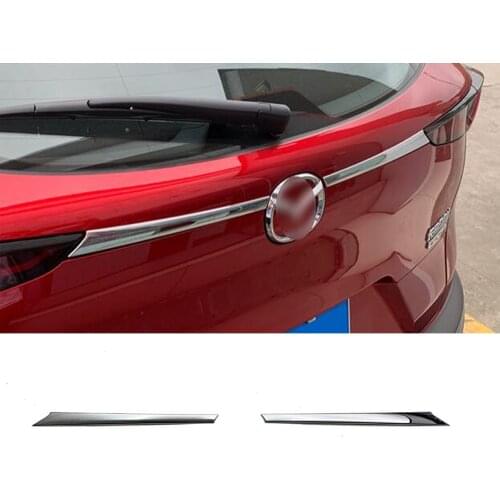 For Mazda Cx-30 Cx30 2020 2021 Steel Rear Trunk Lid Cover Trim Tailgate Strip Back Door Boot Garnish Accessories Styling