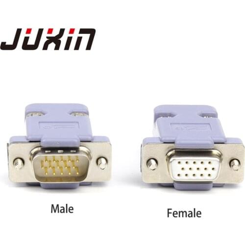 HDB15 3 Rows 15 PIN D-SUB15 Computer Monitors Projectors VGA Video Connectors DB15 ABS Plastics for Shell