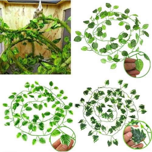 1PC Jungle Vines Terrarium Decor Artificial Vine Lizards Flexible Bendable Jungle Climber Reptile Pet Vivarium decorate