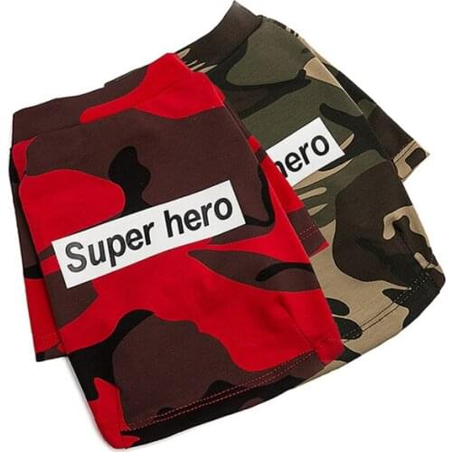 Camouflage Pet Dog Spring Autumn Clothes for Small Dogs Puppy French Bulldog Sweater Yorkie Outfit Chihuahua Tshirt for Cat