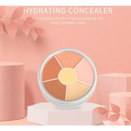 6-color Concealer To Cover Dark Circles and Acne Marks Make-up Wholesale Private Customization